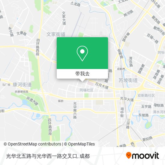 光华北五路与光华西一路交叉口地图