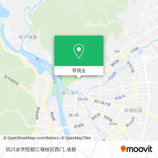 四川农学院都江堰校区西门地图