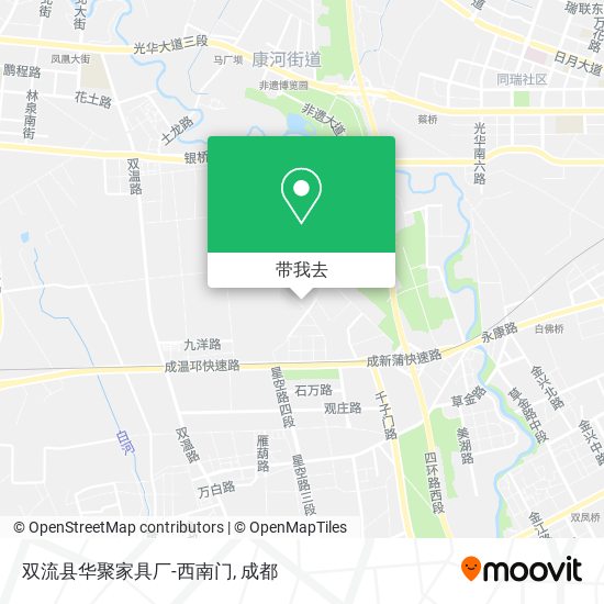 双流县华聚家具厂-西南门地图