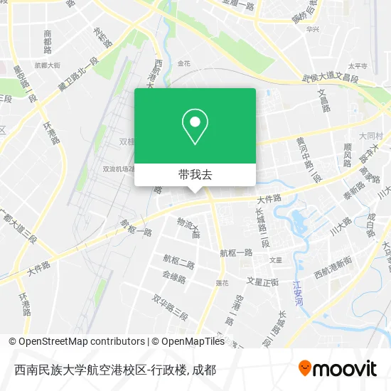 西南民族大学航空港校区-行政楼地图