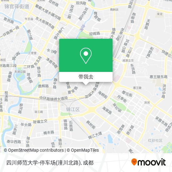 四川师范大学-停车场(潼川北路)地图