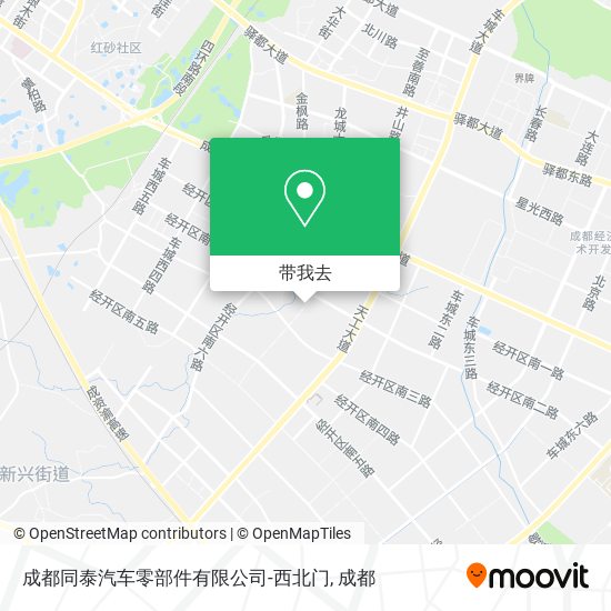 成都同泰汽车零部件有限公司-西北门地图