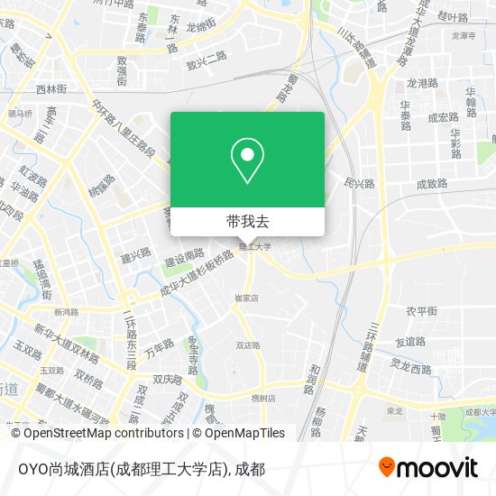 OYO尚城酒店(成都理工大学店)地图