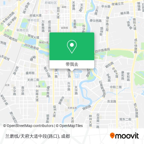 兰磨线/天府大道中段(路口)地图