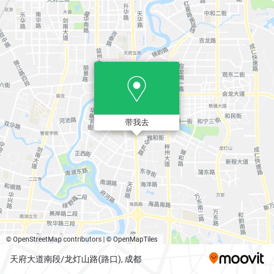 天府大道南段/龙灯山路(路口)地图