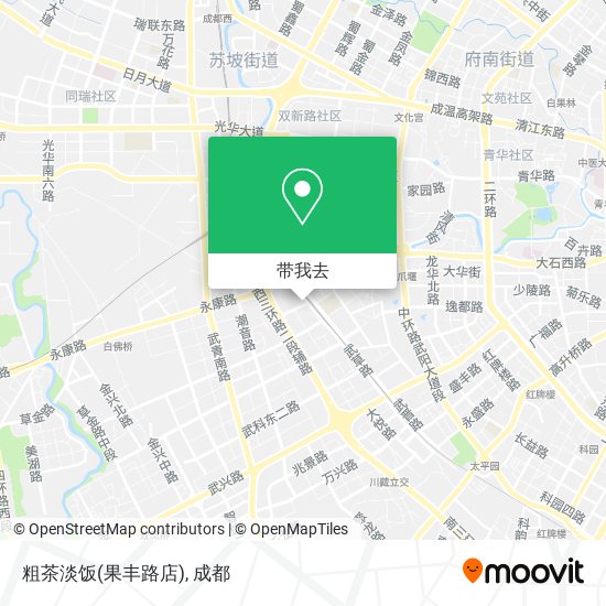 粗茶淡饭(果丰路店)地图
