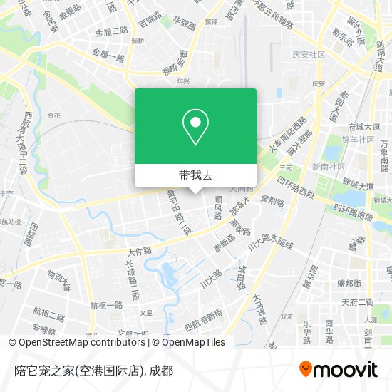 陪它宠之家(空港国际店)地图