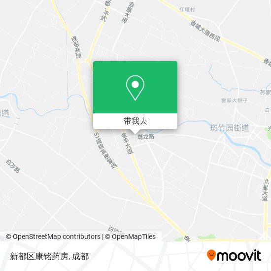 新都区康铭药房地图
