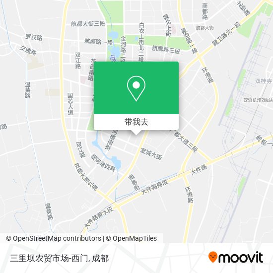 三里坝农贸市场-西门地图