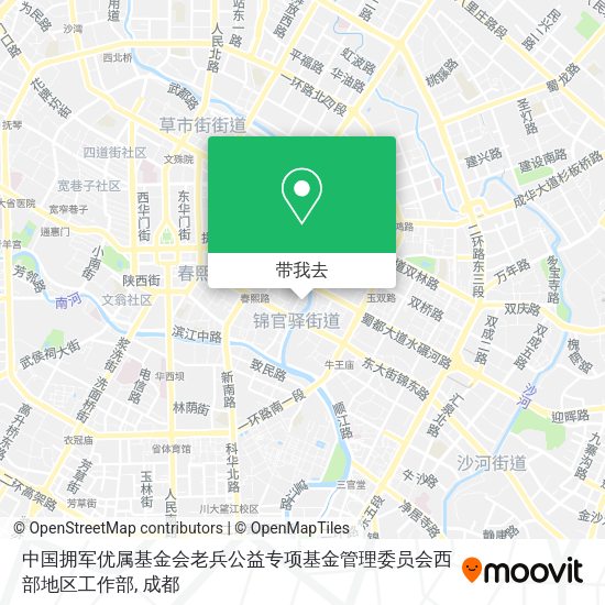 中国拥军优属基金会老兵公益专项基金管理委员会西部地区工作部地图