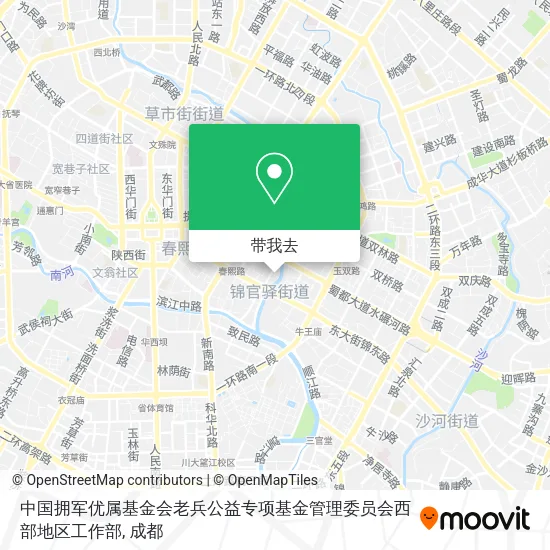 中国拥军优属基金会老兵公益专项基金管理委员会西部地区工作部地图