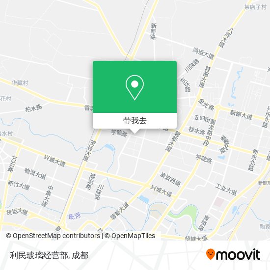 利民玻璃经营部地图