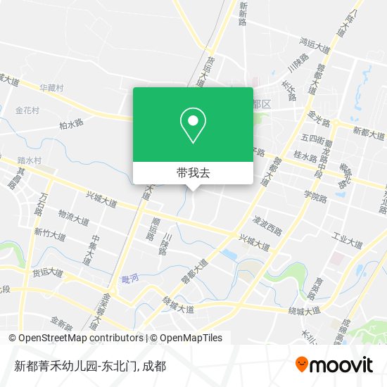 新都菁禾幼儿园-东北门地图