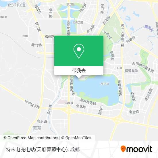 特来电充电站(天府菁蓉中心)地图