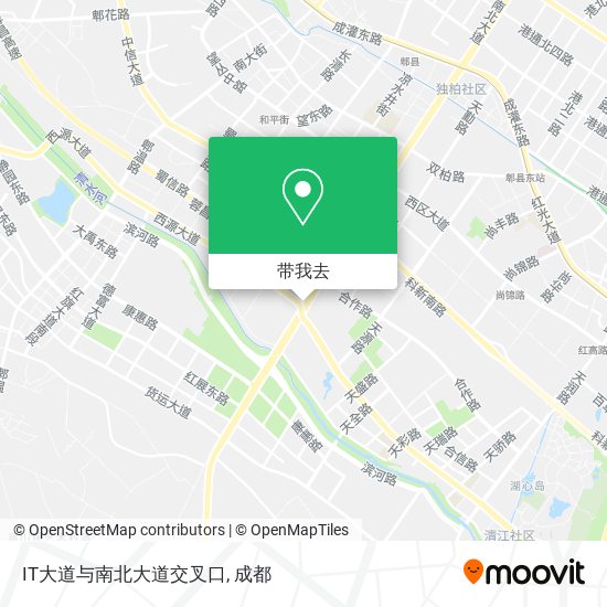IT大道与南北大道交叉口地图