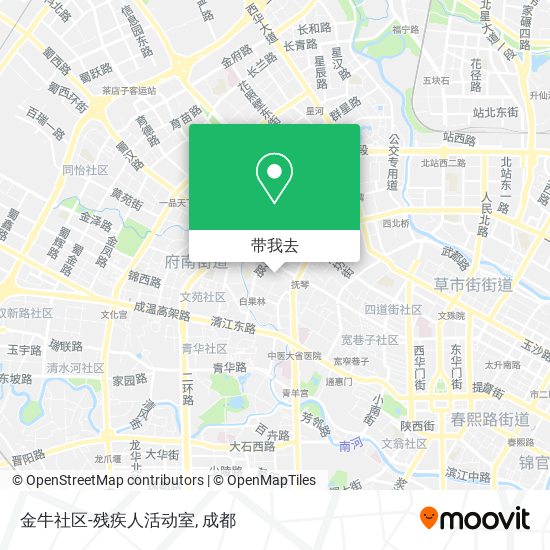 金牛社区-残疾人活动室地图