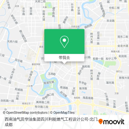 西南油气田华油集团四川利能燃气工程设计公司-北门地图
