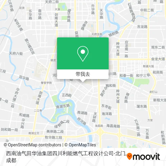 西南油气田华油集团四川利能燃气工程设计公司-北门地图