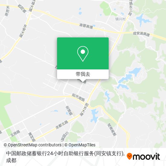 中国邮政储蓄银行24小时自助银行服务(同安镇支行)地图