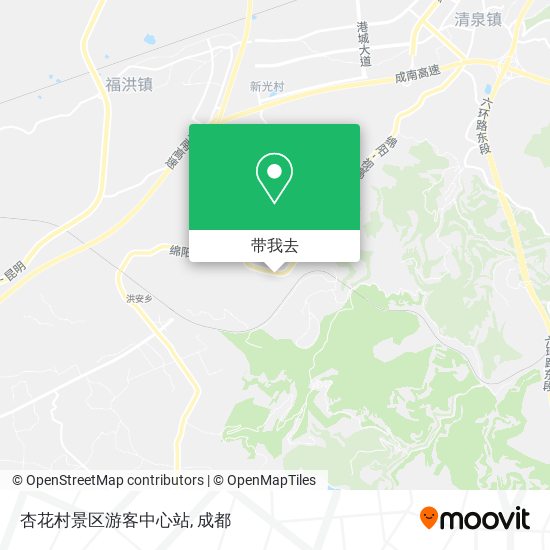 杏花村景区游客中心站地图