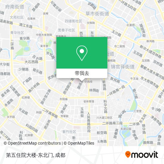 第五住院大楼-东北门地图