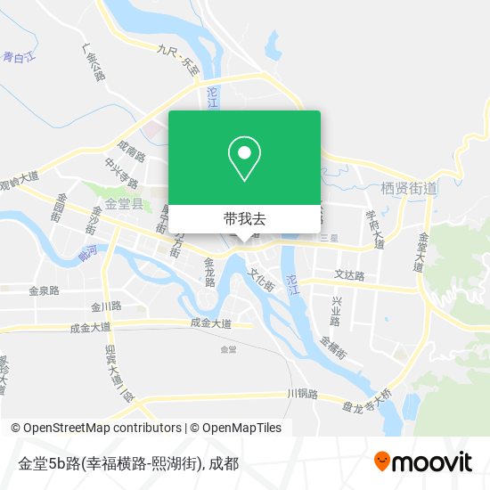 金堂5b路(幸福横路-熙湖街)地图