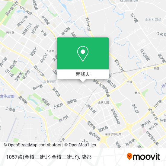 1057路(金樽三街北-金樽三街北)地图