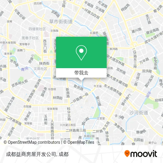 成都益商房屋开发公司地图