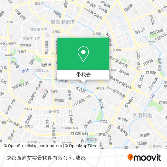 成都西迪艾实景软件有限公司地图