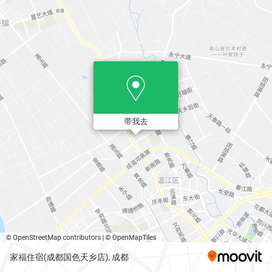 家福住宿(成都国色天乡店)地图