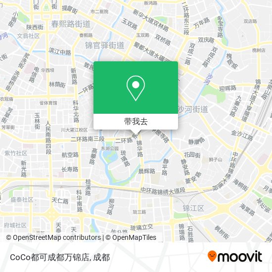 CoCo都可成都万锦店地图