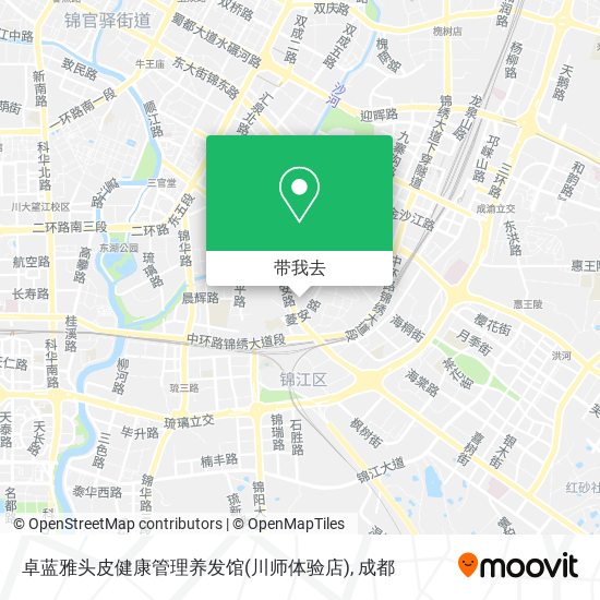 卓蓝雅头皮健康管理养发馆(川师体验店)地图