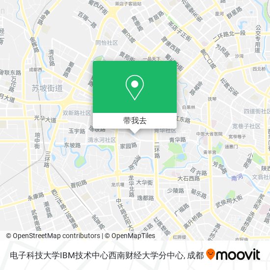 电子科技大学IBM技术中心西南财经大学分中心地图