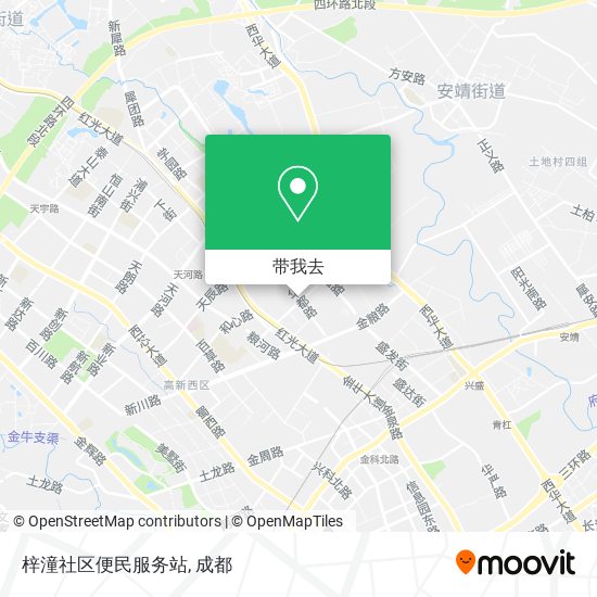 梓潼社区便民服务站地图
