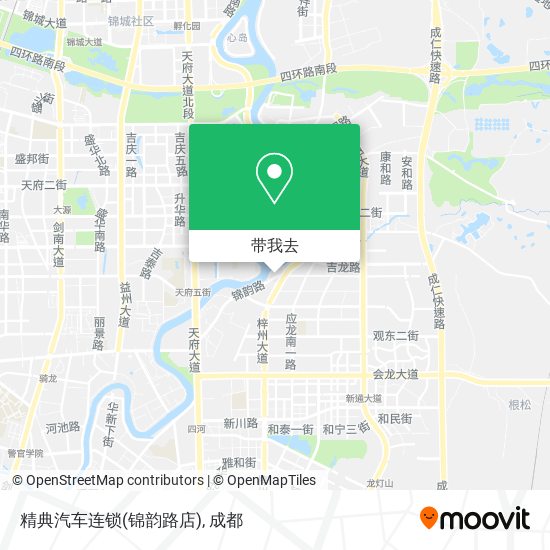 精典汽车连锁(锦韵路店)地图