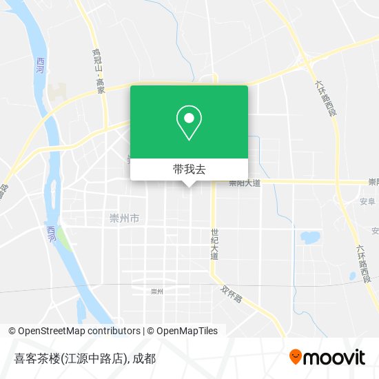 喜客茶楼(江源中路店)地图