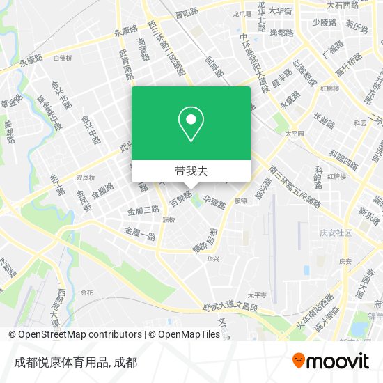 成都悦康体育用品地图
