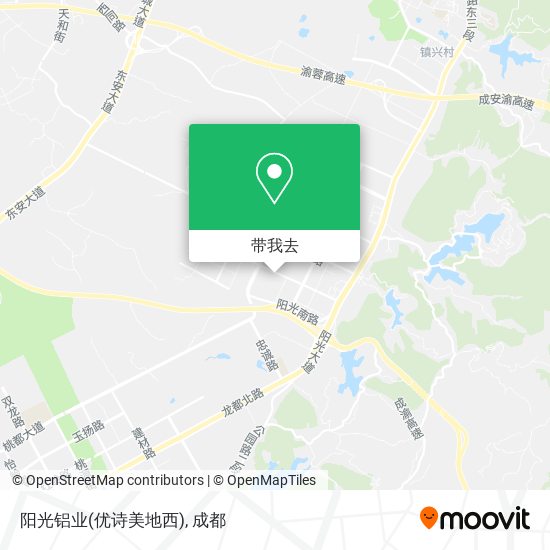 阳光铝业(优诗美地西)地图