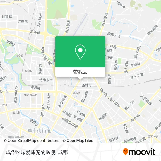 成华区瑞爱康宠物医院地图