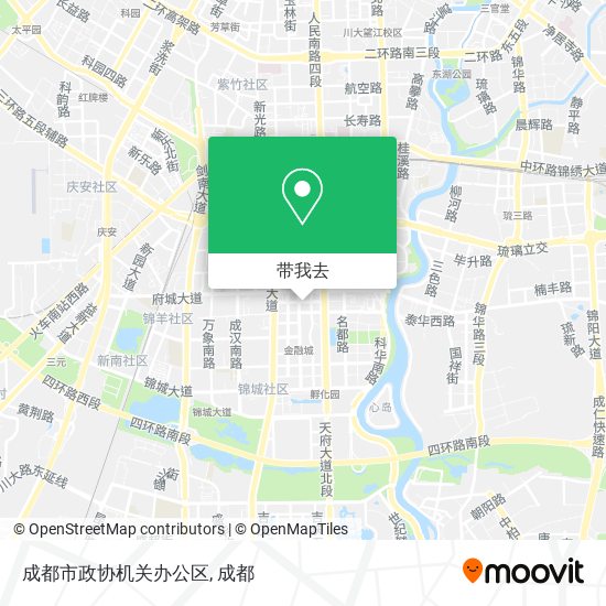 成都市政协机关办公区地图