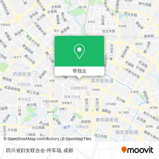 四川省妇女联合会-停车场地图