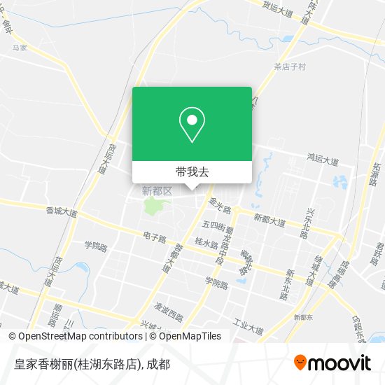 皇家香榭丽(桂湖东路店)地图