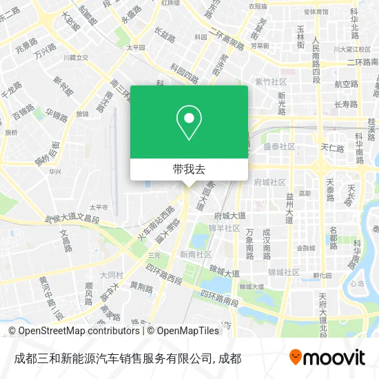 成都三和新能源汽车销售服务有限公司地图