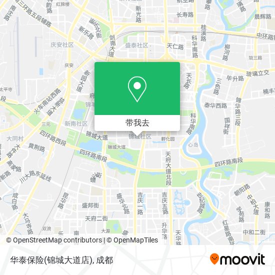 华泰保险(锦城大道店)地图