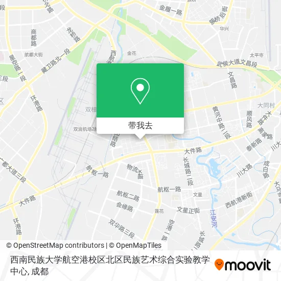西南民族大学航空港校区北区民族艺术综合实验教学中心地图
