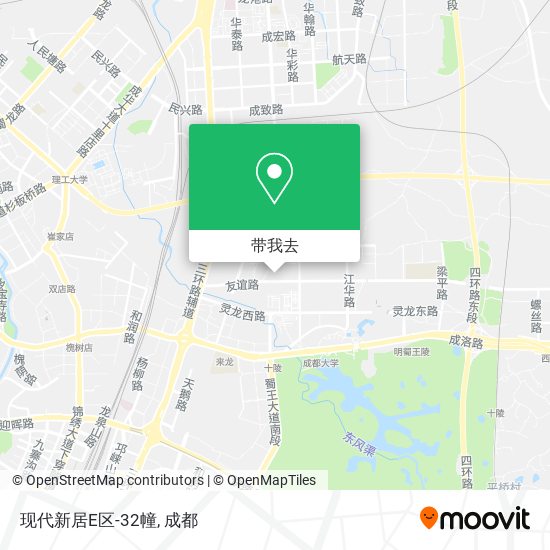现代新居E区-32幢地图