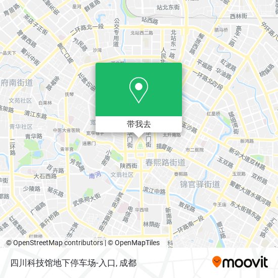 四川科技馆地下停车场-入口地图