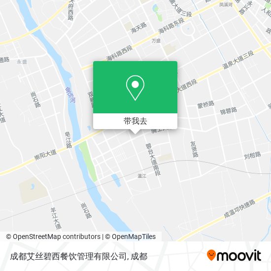 成都艾丝碧西餐饮管理有限公司地图