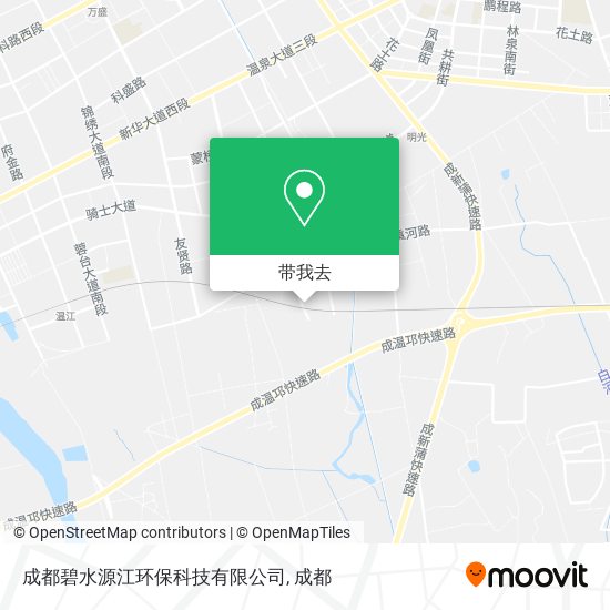 成都碧水源江环保科技有限公司地图