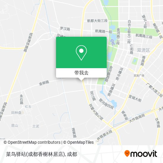 菜鸟驿站(成都香榭林居店)地图